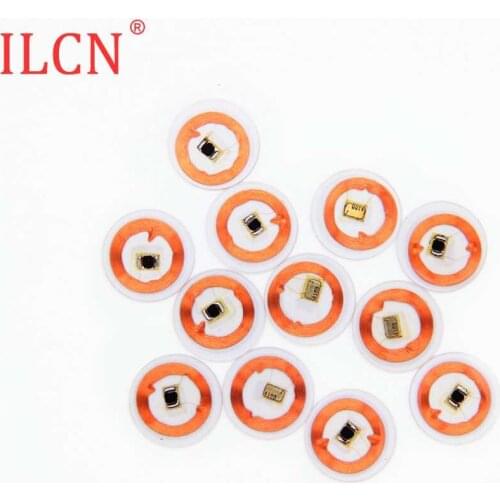 125khz ID Transparent PVC Circular Coin Read Only Card Keyfobs RFID Keyfob Token Tag Access Control Card 25mm EM4100 TK4100 100