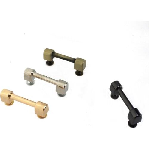 2pcs Bag Metal New Style Arch Bridge With Screws Handbag Side Buckle Clips Bags Belts Strap Leather Crafts Hardware DIY