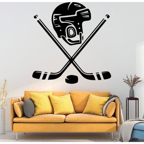 3D Wall stickers Ice hockey icon Waterproof Wall Stickers Home Decor Bedroom Decor Boys Girls Wall Decoration Murals