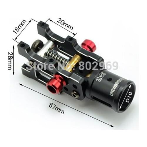 4pcs CNC Aluminium Z16 Folding Arm fittings Multicopter Accessories for Quadcopter /Hexacopter (Spring Type Automatic)