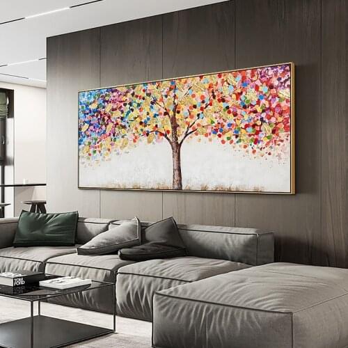 5D Diamond Painting Cartoon Colorful Fortune Tree Diamond Cross Stitch Art Living Room Decoration Picture Home Decoration