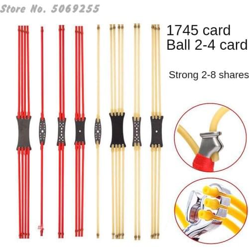 6pcs for hunting and shooting high-quality rubber band red rubber band high-power shooting slingshot replacement