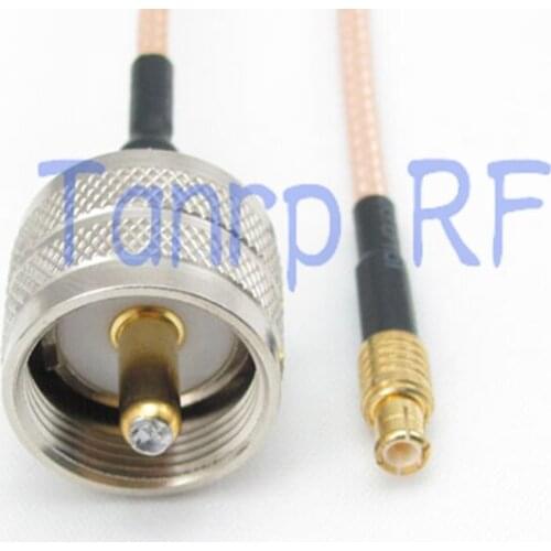 6in UHF male PL259 to MCX male plug RF adapter connector 15CM Pigtail coaxial jumper cable RG316 extension cord