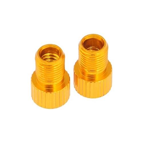2PC Aluminum Alloy Valve Adapter Bicycle Road Racing Bike Inner Tube Bike Accessories Professional Cycling Equipments Nozzle