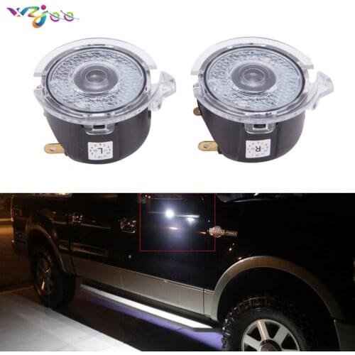 Car Rearview Mirror Laser Projector Logo Shadow Light Welcome Lamp For FORD F-150 FX4 EDGE Explorer Mondeo Taurus Everest FUSion