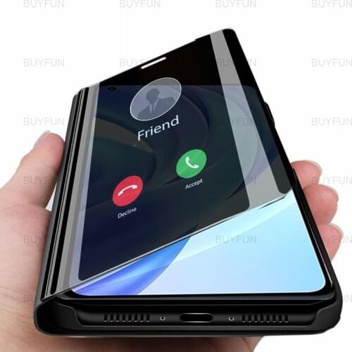 For Xiaomi Mi 11 Lite 4G 5G 6.55 inch Smart Mirror Magnetic Stand Book Phone Case for xiaomi xiomi mi 11 lite shockproof cover