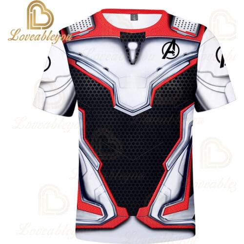 Quantum Realm T Shirt Super Hero Cosplay 3D Print T-shirts Mens Women Tshirt Endgame Unisex Male Costume