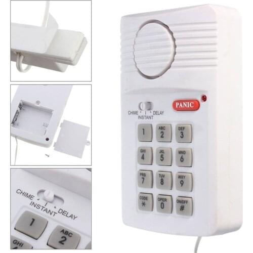Home Security Wireless Window Door Sensors Burglar Alarm System Security Pin Panic Keypad For Shed Garage Caravan Security