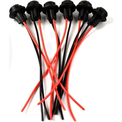 2pcs 12V 0.5A Black New Motorcycle Fog Light Bulb Lamp T10 Meter Bulb Socket