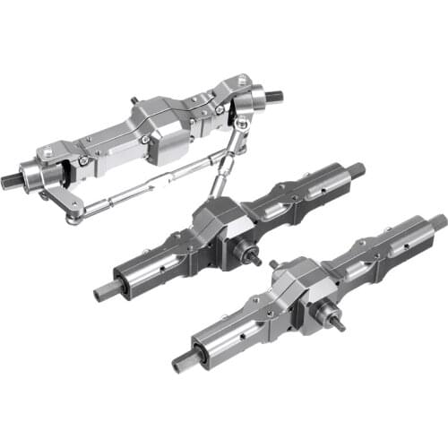 Metal Front & Rear Bridge Axle Gear Box for WPL C14 C24 C34 C44 B14 B24 1/16 RC Truck Car Upgrade Parts Accessories