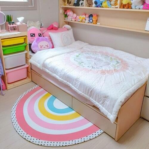 Newborn Baby Crawling Carpet Pad Rainbow Crawling Play Floor Mat Rug Room Decor