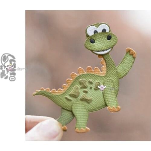 Mmao Crafts Metal Steel Cutting Dies New Cute dinosaur Stencil For DIY Scrapbooking Paper/photo Cards Embossing Dies