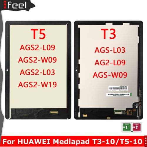 Original LCD Display For Huawei MediaPad T3 10 AGS-L03 AGS-L09 AGS-W09 T5 10 AGS2-W09 AGS2-AL00HA Touch Screen Digitizer Assembl