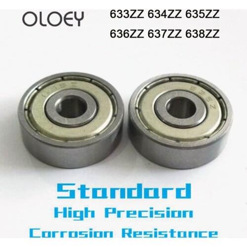 Bearing 633ZZ 634ZZ 635ZZ 636ZZ 637ZZ 638ZZ 639ZZ 5/10PCS High Quality Ball Bearings 3D Deep Groove Pulley Wheel High Precision