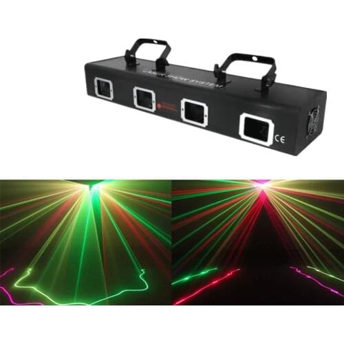 RGBY four-lens, four-color, two-color full-color, professional DMX512 is suitable for disco, dj, music party, Christmas party
