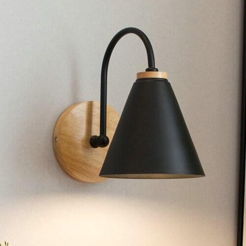 Simple Modern Nordic Curved Wall Lamp Dining Living Room Bedroom Aisle Staircase Background Bedside Light E27 Apply Wall Light