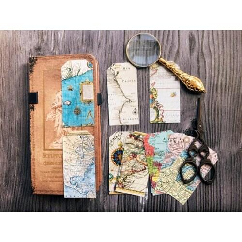 ZFPARTY Vintage Vellum Paper Labels Stickers for Scrapbooking Happy Planner/Card Making/Journaling Project