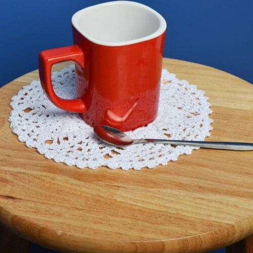 Handmade Crochet Placemat Coaster European Pastoral Retro Nostalgic Pure Cotton Hollow Woven Lace Table Cloth