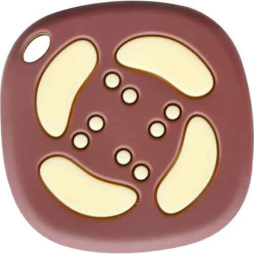 Biscuits Shape Eco-friendly Infant Toothbrush Teething Bites Food Grade Silicone Baby Teether Toys for Baby BPA FREE DS9