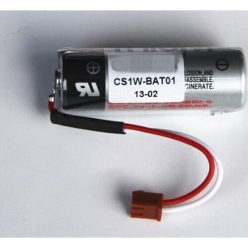 10PCS 100% Original New ER17500V ER17/50 CS1W-BAT01 3.6V 2700mAh PLC Lithium Battery With Black Plugs Connectors free shipping