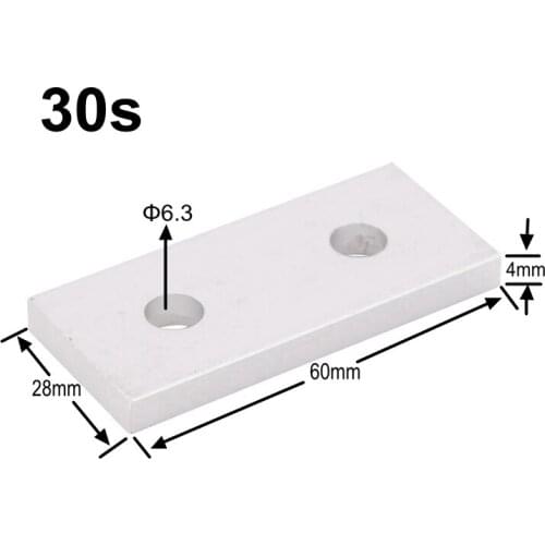 10pcs Link End Parallel Side by Side Vertical Joint Connect Angle Connector Strip for 3030 Aluminum Profile