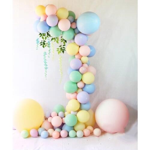 10psc/lot 10-inch 2.2g beautiful macaron Latex balloon happy birthday party decoration Supplies romantic wedding decor balloons