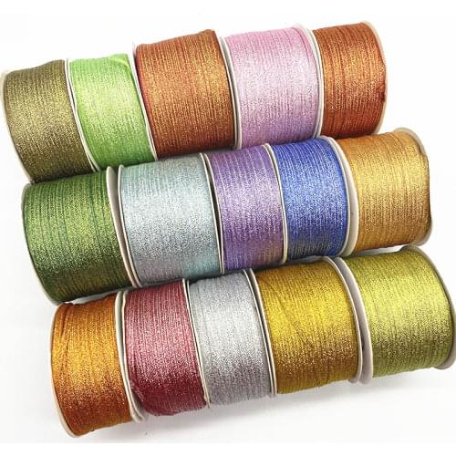 10 yards/lot 3mm Sequined Satin Silk Organza Ribbon Decorative Gift Wrap for Home Wedding Party Christmas DIY Material