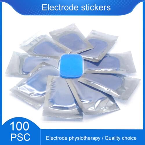 100pcs Trainer Fitness Gel Replacement Hydrogel Electrode Pads/Patch For EMS Muscle Training Massager ABS Abdominal Stickers