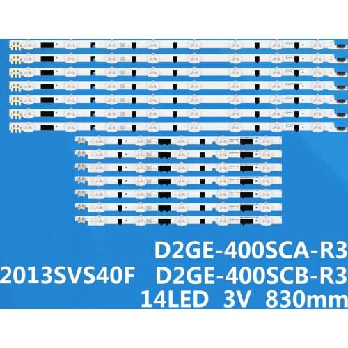 14 PCS LED strip for Samsung UE40F6400AK D2GE-400SCA-R3 D2GE-400SCB-R3 2013SVS40F L8 R5 BN96-25305A 25304 25520A 25521A
