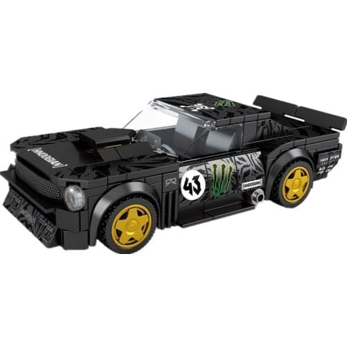2021 Speed Champions Serise Mustangs Famous Supercar Race Car Sports Building Blocks Bricks Sets Kits Kids Classic Model