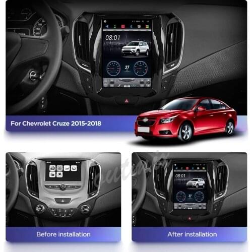 Tesla Style Android 9.0 Touch screen Car Multimedia Player For Chevrolet Cruze 2015-2017 GPS Audio Radio stereo 2 din head unit