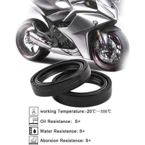 For XR250R VT750 ER-6N Ninja 650R AN400 XJR400 FZ400 R6 R1 Drag Star 41*53 41x53 8/10.5 Front Fork Damper Oil Seal Dust Cover