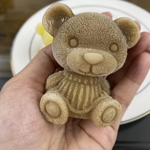 New Bear Rose Shape Silicone Ice Mold Ice Cube Maker Chocolate Mold DIY Soap Mould Ice Cream Tools for Drink Coffee Cake Decor