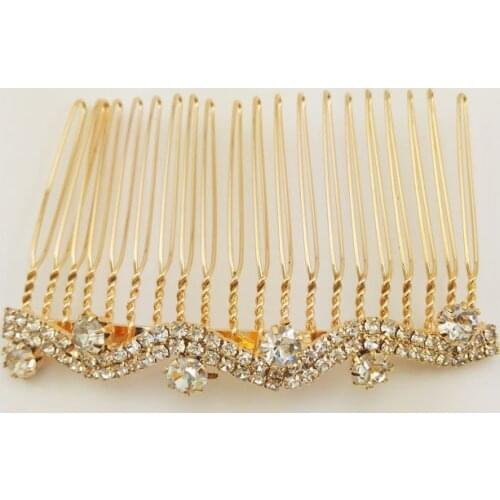 Hot sale ,The party must ,High quality cheap imitation glass drill wave style of comb-SC0005