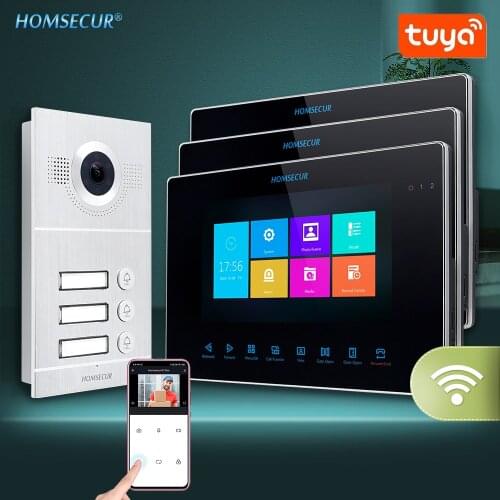 HOMSECUR 7" Wired Hands-free Video&Audio Home Intercom with Recording & Snapshot 1.3MP Waterproof Camera IP65 BC091HD+BM702HD-S