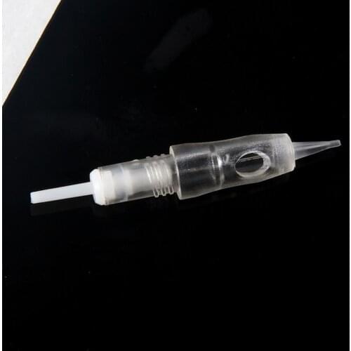 50pcs Microblading Screw Tattoo Cartridges Needles 1P 0.18/0.25mm Needle Cartridge With Safety Membrane For PMU Eyebrow Tattoo