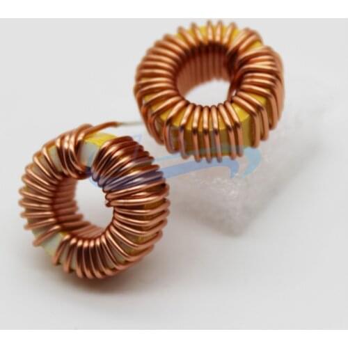 10Pcs Yellow White Ring Magnetic Ring Inductor 8026 100UH 10A 1.0 Line Choke Coil Horizontal Toroidal Inductor Coil