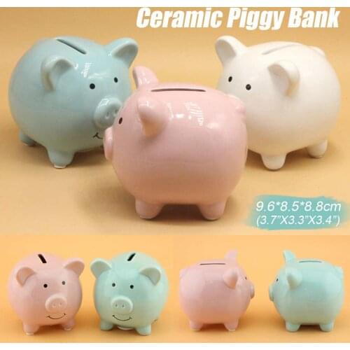 Money Saving Case Piggy Bank Home Decor Children Toys Money Boxes Cartoon Pig Shaped Birthday Gift Coins Cash Storage