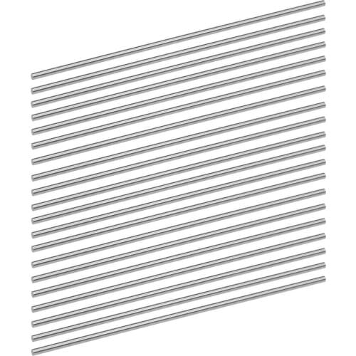 Round Steel Rod, HSS Lathe Bar Stock 150mm Long, for Shaft Gear Drill Lathes Boring Machine , DIY Craft Tool, 20pcs