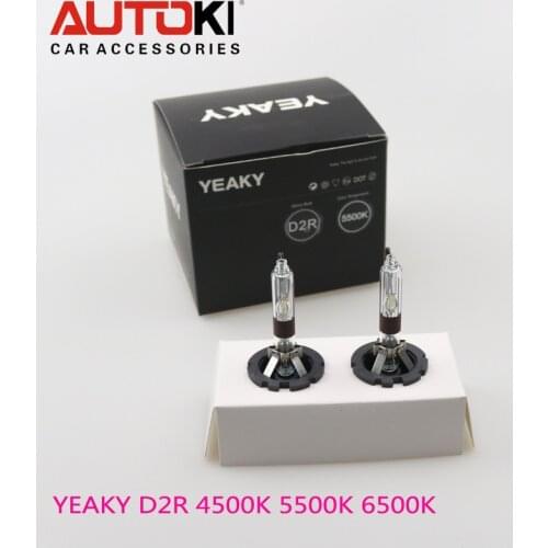 Autoki Yeaky Series 35W 12V High Bright HID Xenon Bulb D2R Bi-xenon Projector Lens replacement halogen bulbs 4500K 5500K 6500K