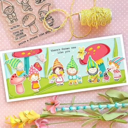 Mushrooms and Gnome Metal Cutting Dies For DIY Scrapbooking Photo Album Embossing Paper Cards Making Decorations