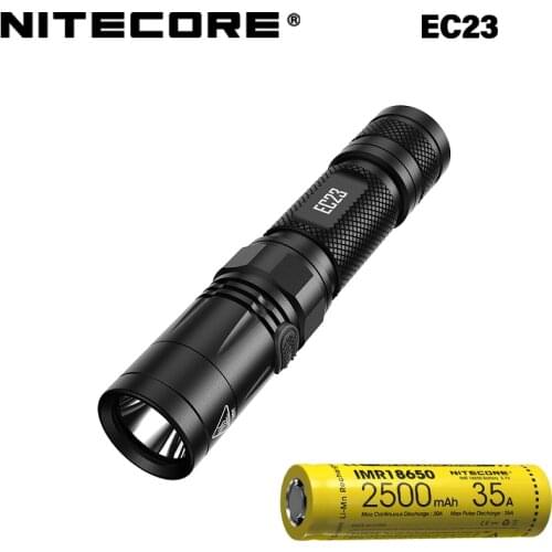 NITECORE EC23 1800 I umens CREE XHP35 HD E2 LED High Performance Flashlight with Battery (MR18650 2500mAh 35A)