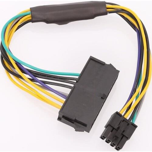 New for Dell 30cm 24Pin To 8Pin Optiplex 3020 7020 ATX Power Supply Motherboard Adapter Cable BS Mayitr