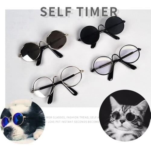 1pcs Cool Pet Glasses Small Dogs Puppy Cat Fashion Sunglasses Pet Dog Eye Protection Pet Teacher Cosplay Glasses Pet Photos Prop