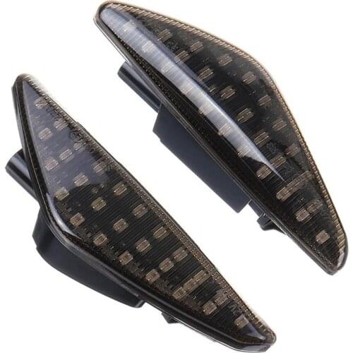 A pair Dynamic Flowing Turn Signal Lights LED Indicator Lamp Signal Side Marker Light for E70 X5 F25 X3 E71 X6 2007-2013