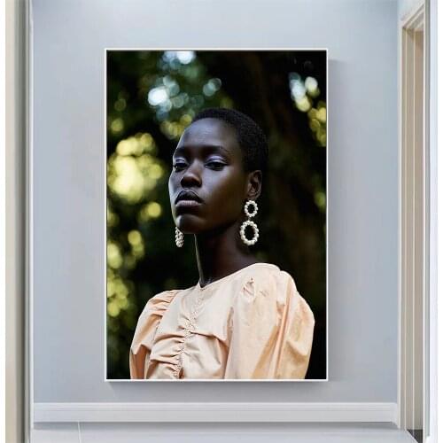 Awar Odhiang Sexy Model Pretty Girl Swimsuit Pose Wall Silk Cloth HD Poster Art Home Decoration Gift