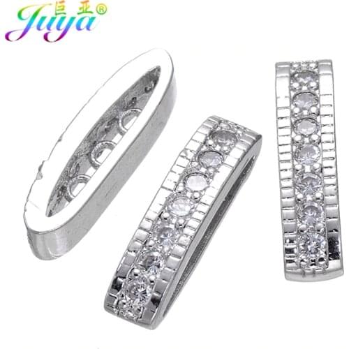 Juya DIY Beading Jewelry Components 3 Holes Decoration Separator Spacers Accessories For Natural Stones Pearls Jewelry Making
