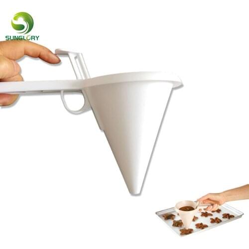 Adjustable Icing Candy Funnel Chocolate Pastry Mold Batter Dispenser Cream Cookie Cupcake Pancake Muffin Funnel Baking Tools