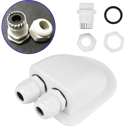 Double hole single hole junction box Waterproof ABS Roof Cable Entry Gland For Solar Panels Motorhomes Caravans Boats