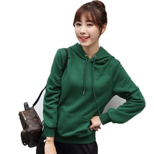 Spring autumn new Korean sweatshirt hooded loose men women casual couple hoodies combed cotton long sleeve sweatshirt jacket